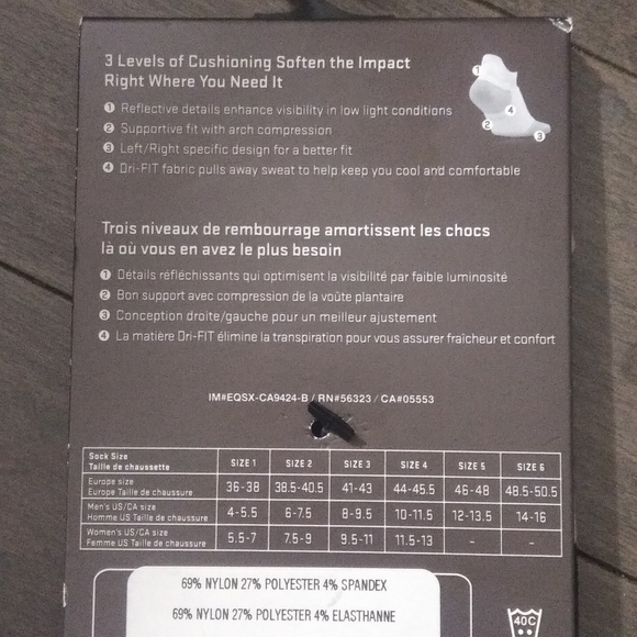 NIKE ELITE CUSHIONED SOCKS - BRAND NEW - 8 - 9.5 - Picture 2 of 4